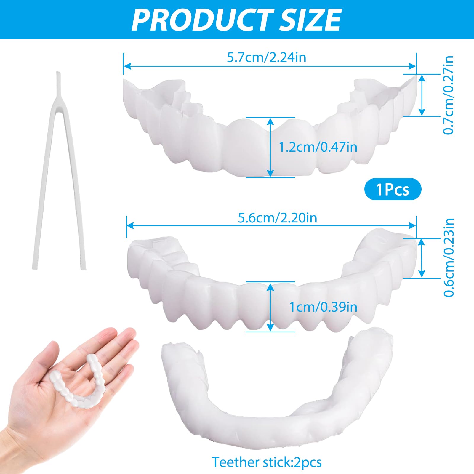 SILICONE ADJUSTABLE SNAP-ON DENTURES(BUY 1 GET 1 FREE)